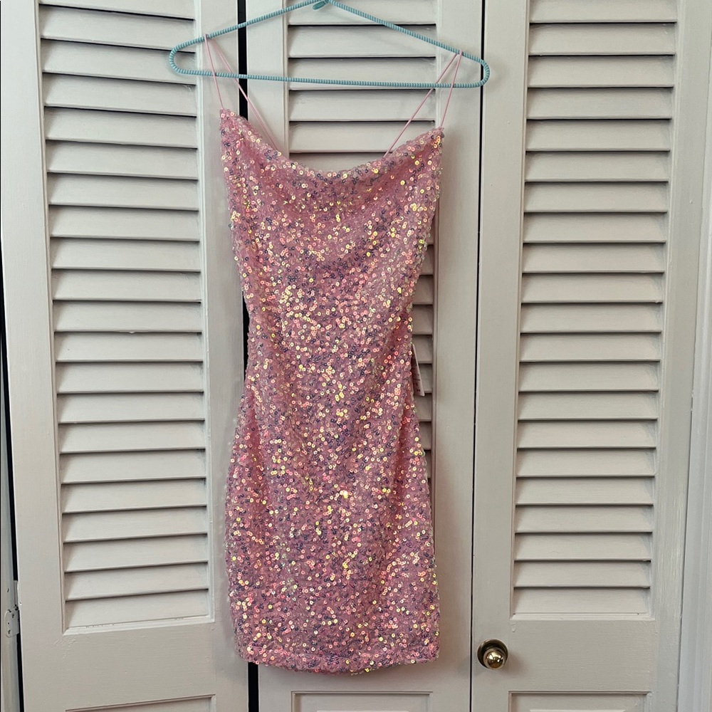 Sequin Pink Dress